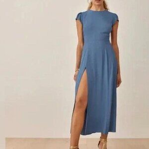 Reformation Gavin Dress in Morning Glory Blue Size 8